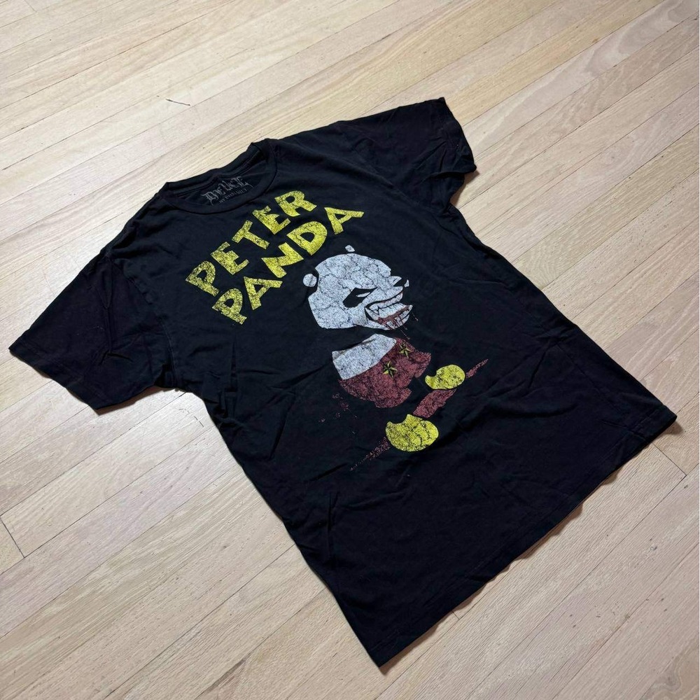 Deuce by Dussault Dirty Ink Peter Panda Graphic T-Shirt Mens Medium Distressed